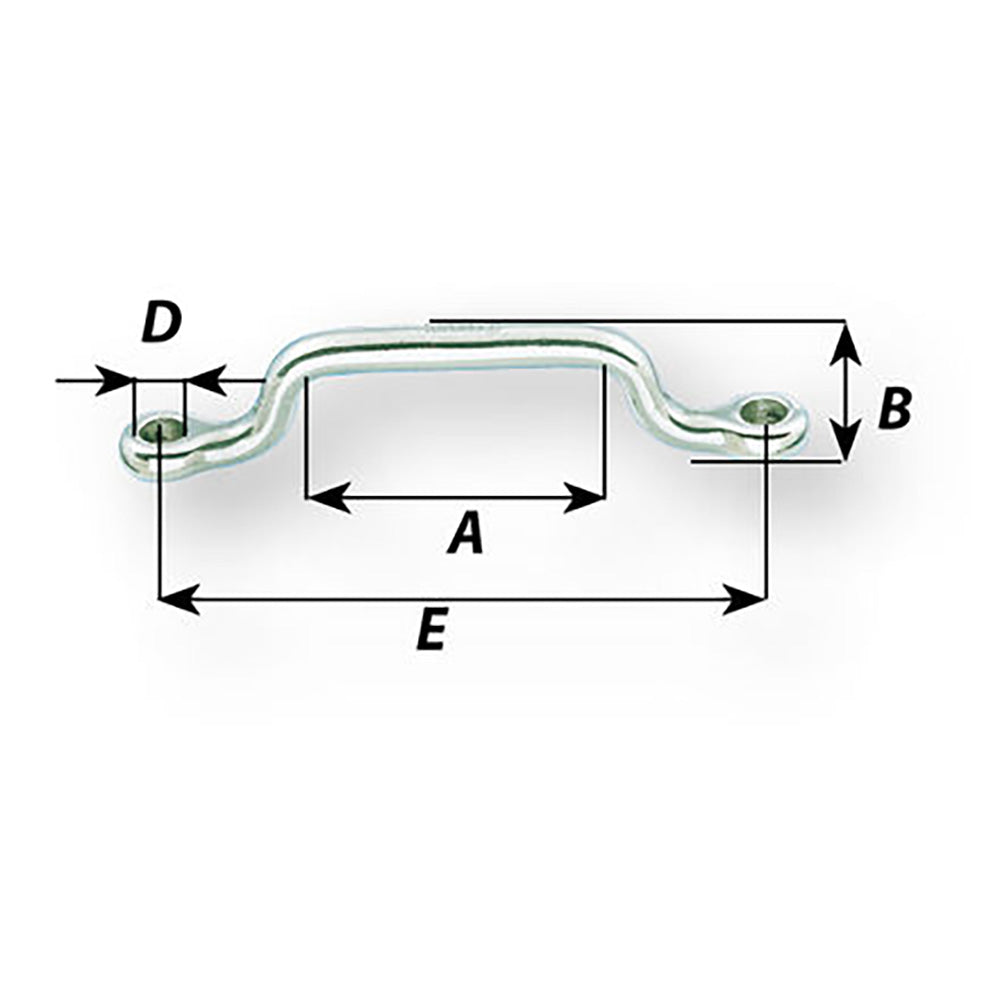 Wichard Webbing Eye strap - 5mm Diameter - 13/64" - 65mm Spacing - 2-9/16" - image 2