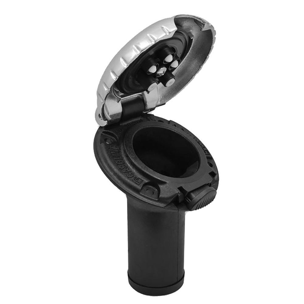 Attwood Deck Fill f/Carbon Canister System - Angled Body & Scalloped Chrome Cap - image 2