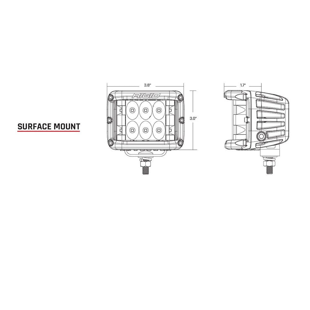 RIGID Industries D-SS Spot w/Amber Pro Lens - Pair - image 3