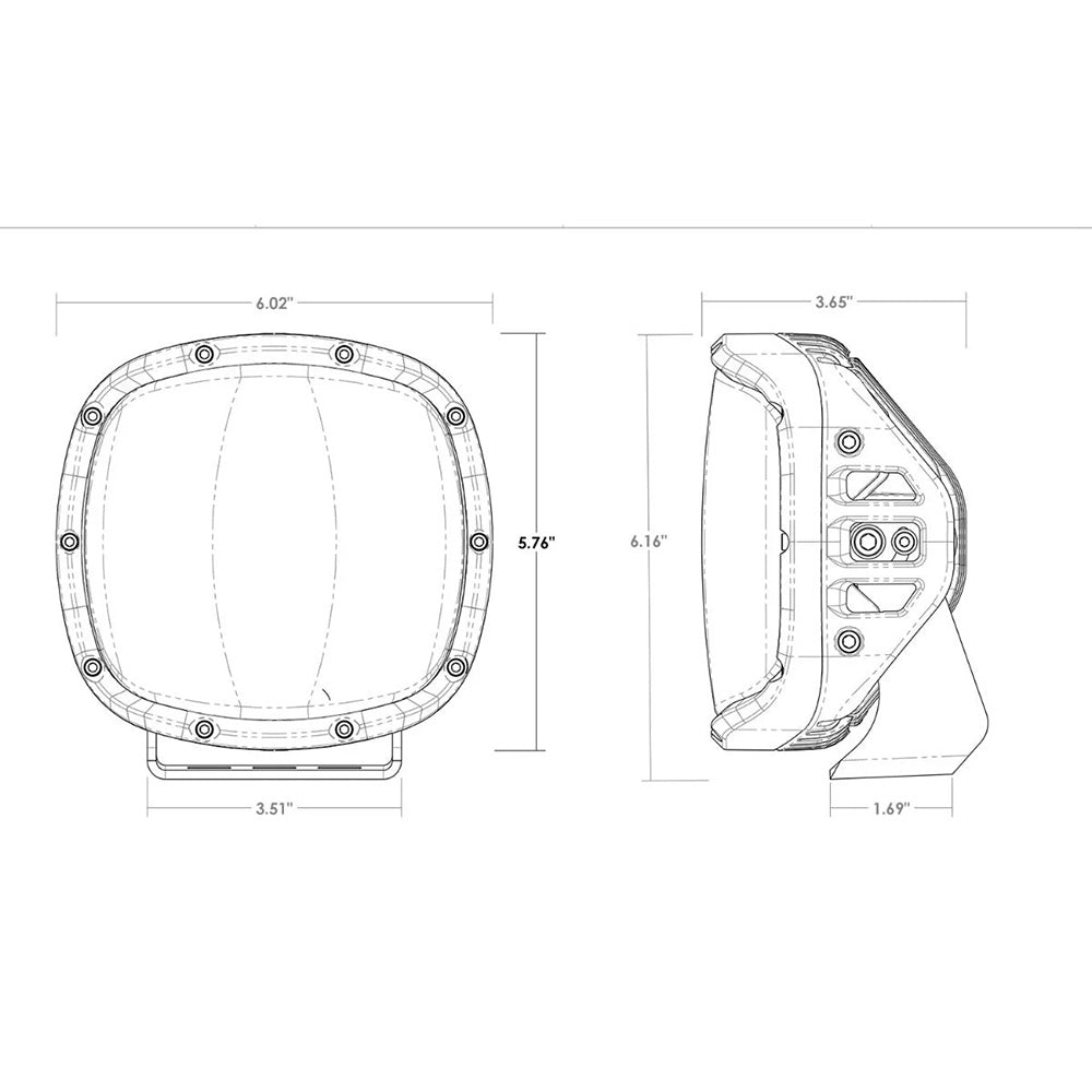 RIGID Industries Adapt XP w/Amber Pro Lens - Pair - image 3