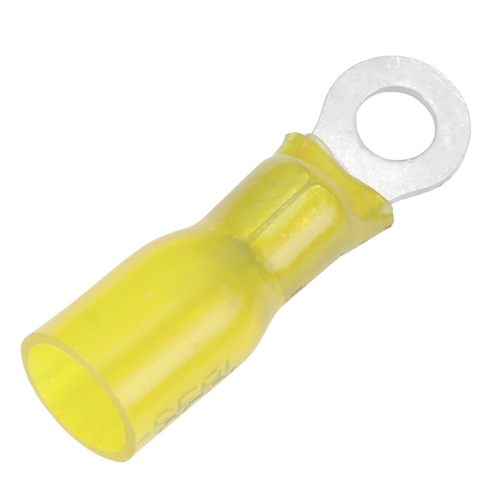 Pacer 12-10 AWG Heat Shrink Ring Terminal - #8 Stud Size - Pack of 100
