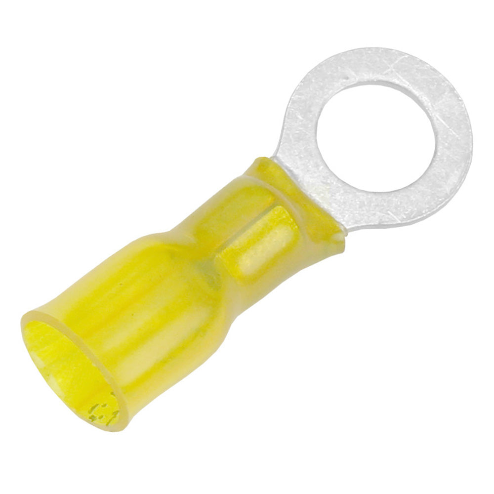 Pacer 12-10 AWG Heat Shrink Ring Terminal - 5/16" Stud Size - Pack of 100
