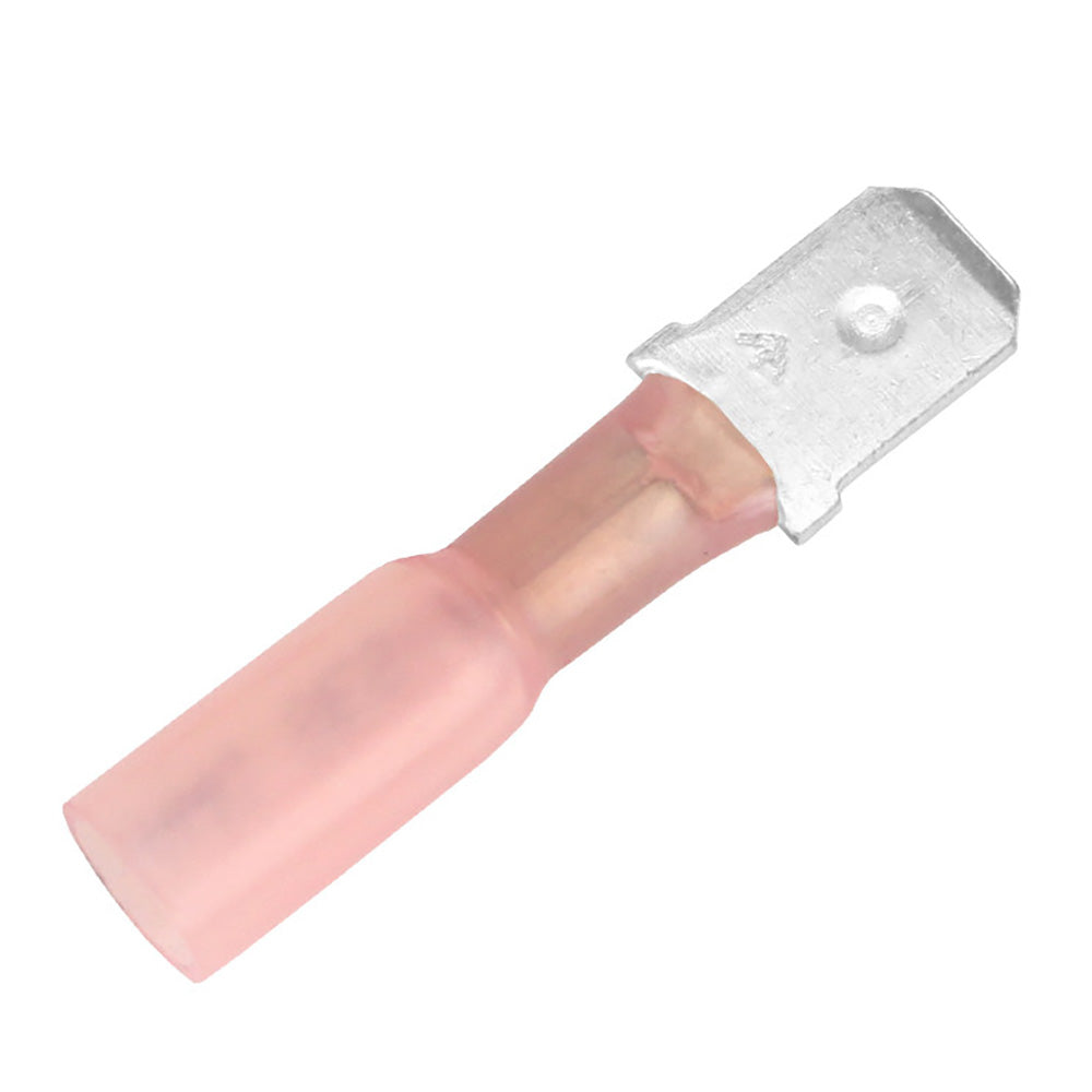 Pacer 22-18 AWG Heat Shrink Male Disconnect - Pack of 25