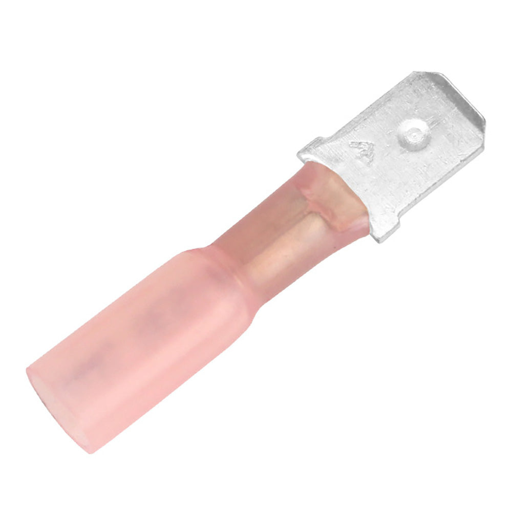 Pacer 22-18 AWG Heat Shrink Male Disconnect - Pack of 100