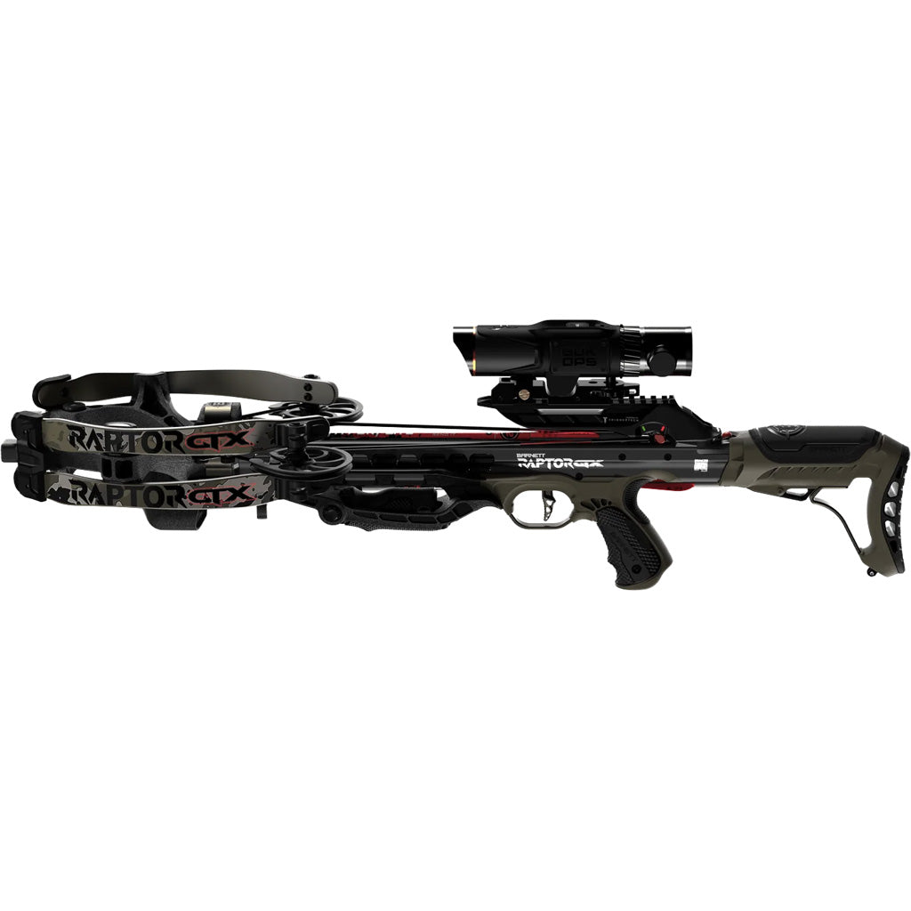 Barnett Hyper Raptor GTX 425 Crossbow Package Buk Ops X-Factor Laser Rangefinding Scope