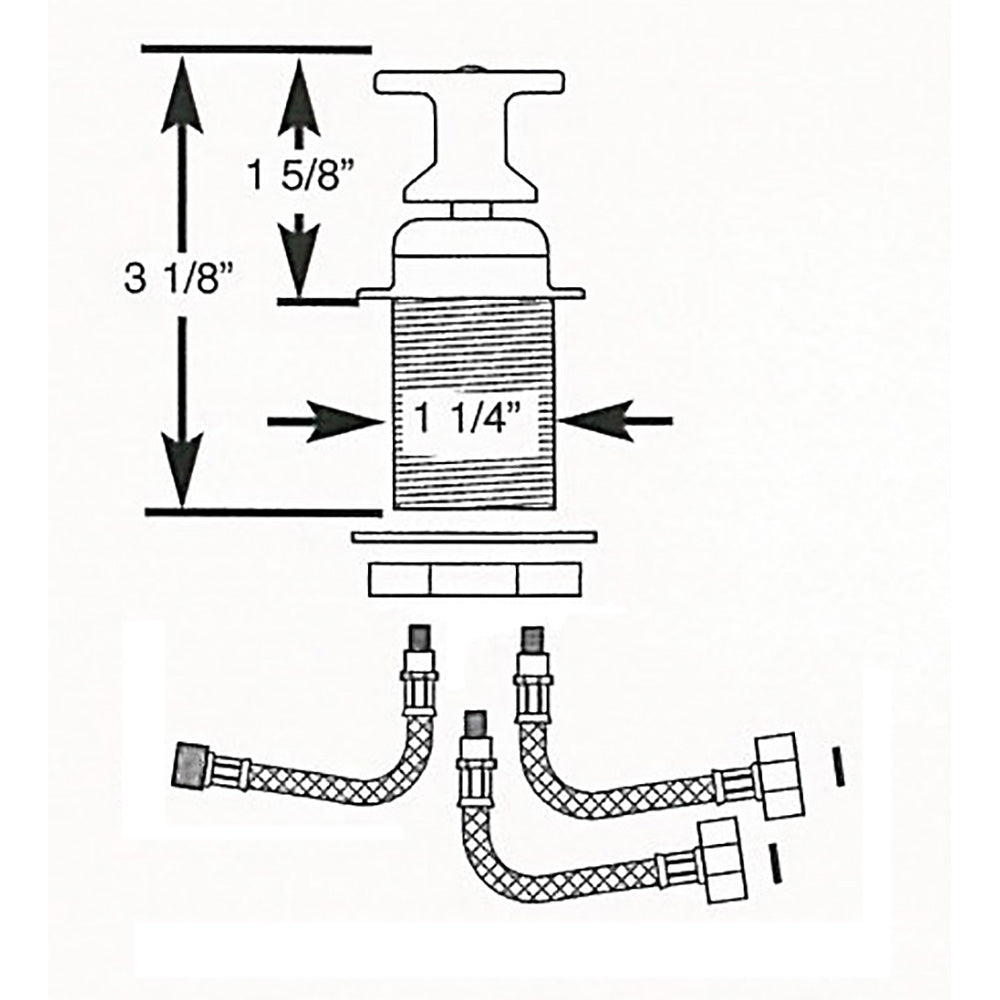 Scandvik T-Handle Shower Mixer Control - image 2