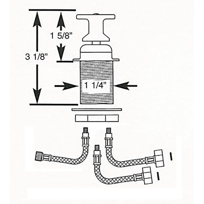 Scandvik T-Handle Shower Mixer Control - image 2