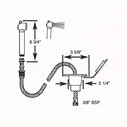 Scandvik Recessed Transom Shower w/6' Hose - White - image 2