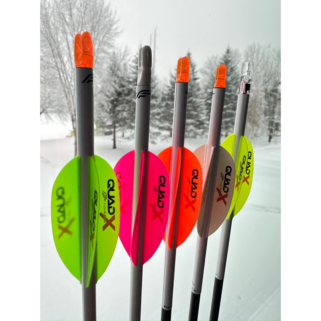 Flex Fletch Quad X Vanes Cosmic Green 50 pk.