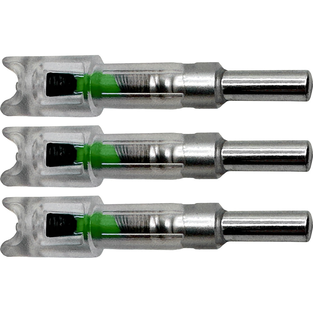 Flex Fletch LIT Lighted Crossbow Nocks .300 Green 3 pk.