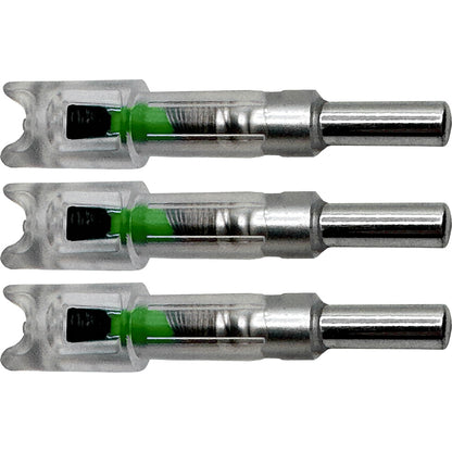 Flex Fletch LIT Lighted Crossbow Nocks .300 Green 3 pk.