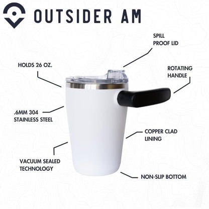 Outsider The AM Travel Mug Crimson
