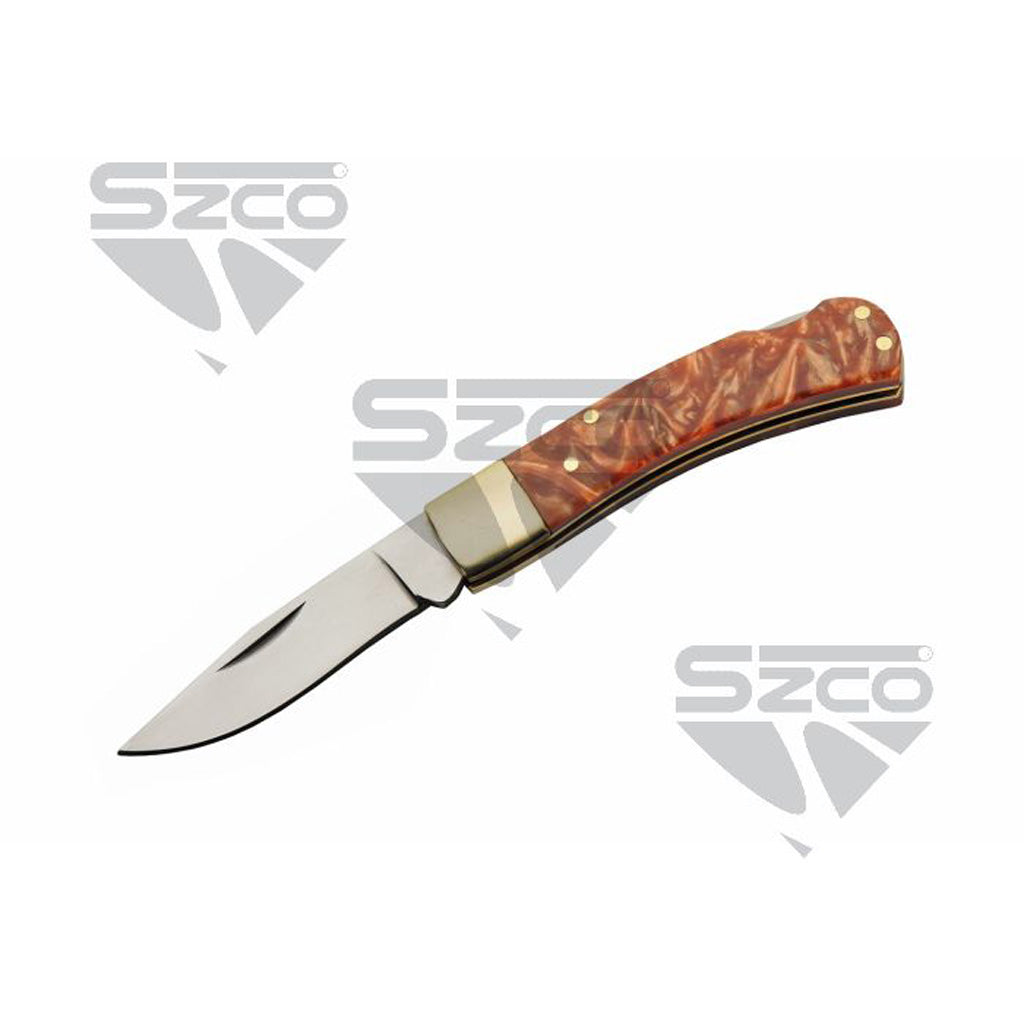 SZCO Red Clay Lockback Knife 3 in.
