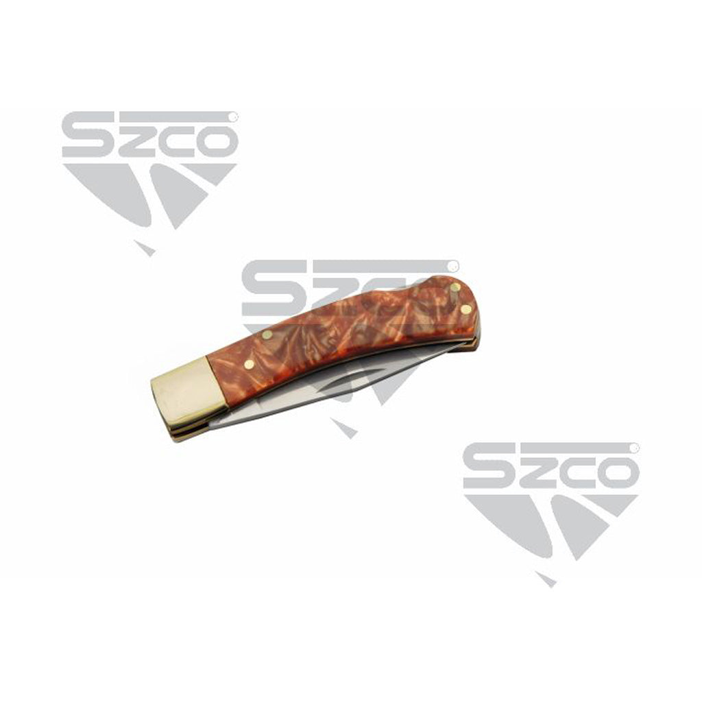 SZCO Red Clay Lockback Knife 3 in.