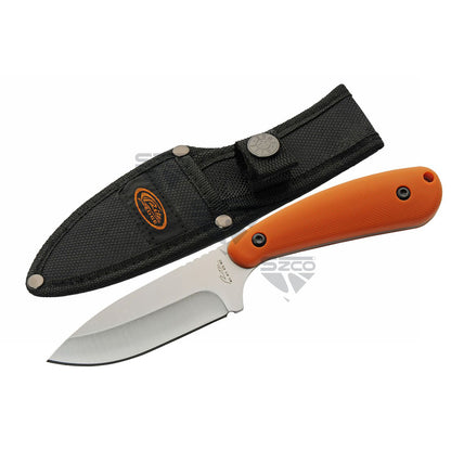 SZCO Orange Trailing Point Skinner Knife 7 in.