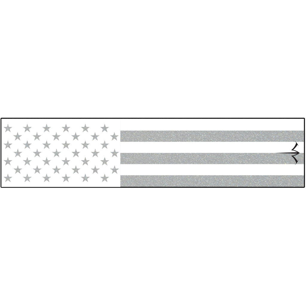 White Water Archery Reflective Arrow Wraps White American Flag 5 in. x 1.125 in. 15 pk.