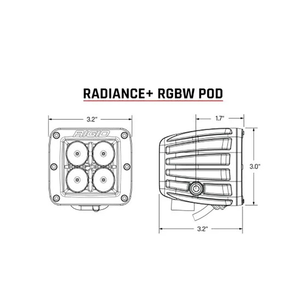 RIGID Industries Radiance + Pod - RGBW - Pair - image 3