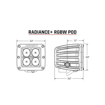 RIGID Industries Radiance + Pod - RGBW - Pair - image 3