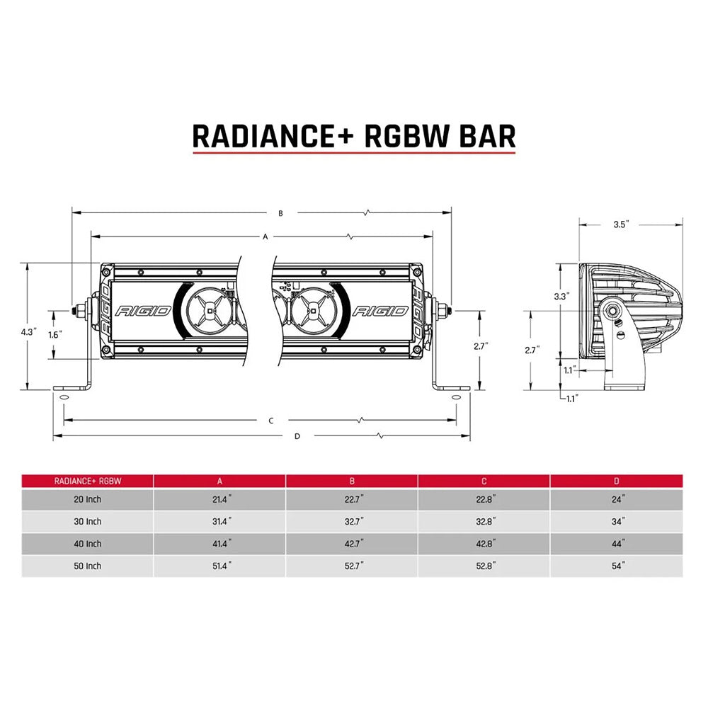 RIGID Industries Radiance + 40" Light Bar - RGBW - image 3