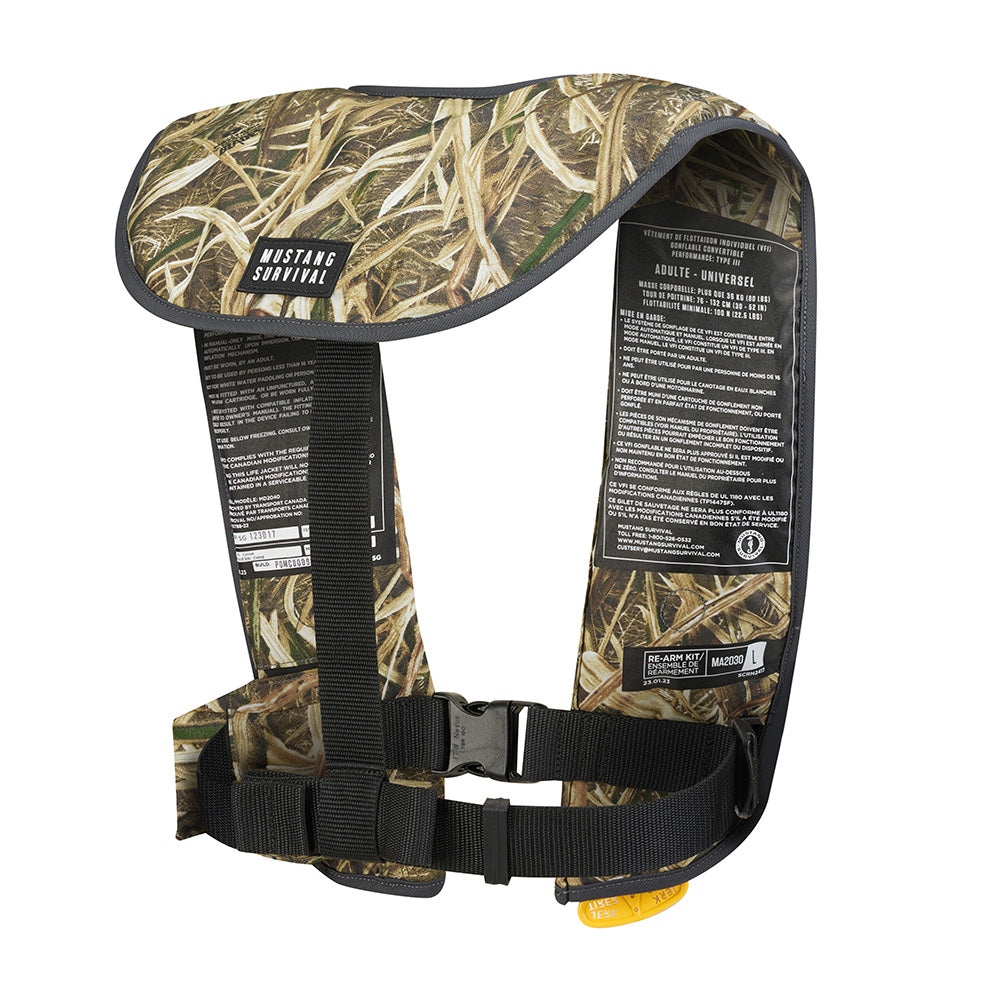 Mustang MIT 100 Convertible Inflatable PFD - Camo - image 3