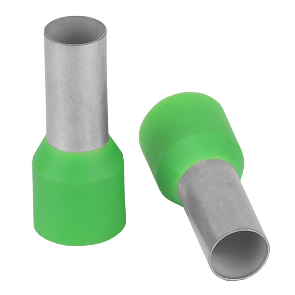 Pacer Green 6 AWG Wire Ferrule - 12mm Length - Pack of 10