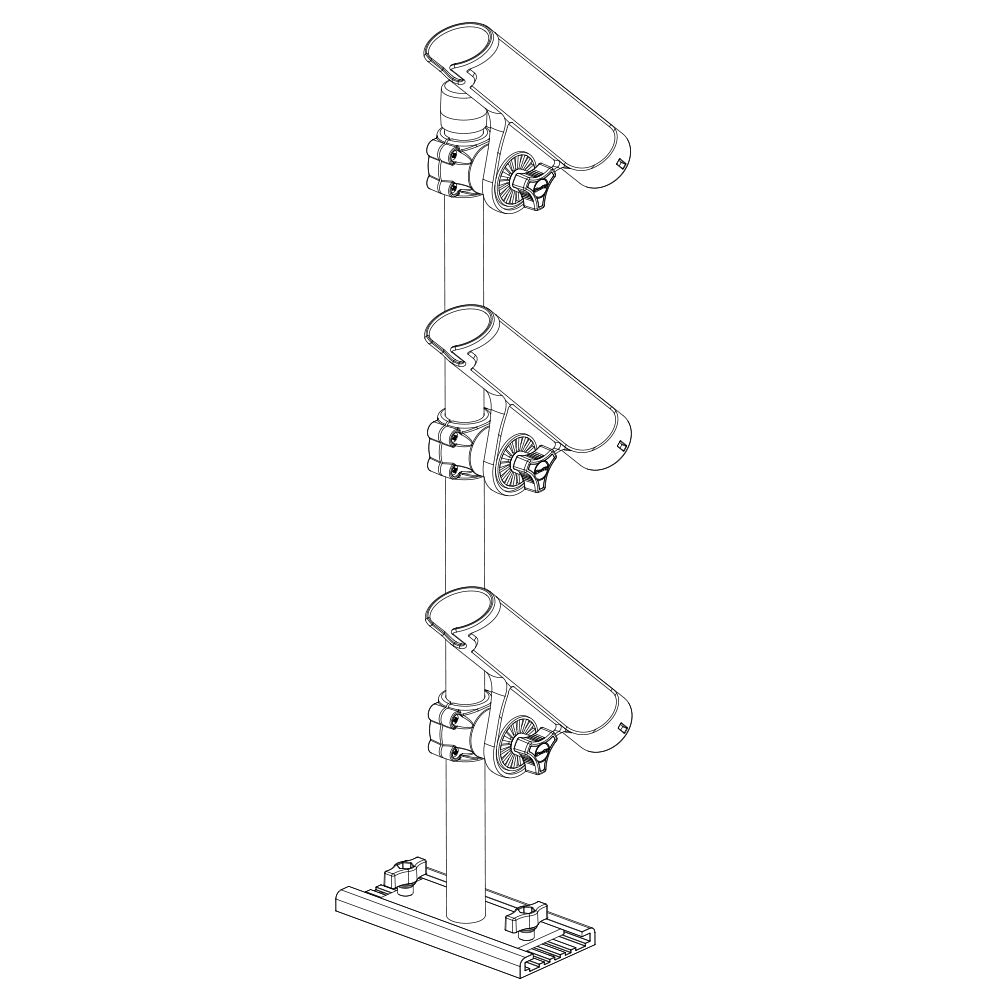 Scotty 333 Track Mounted Rod Tree - Rodmaster II Rod Holders - image 4