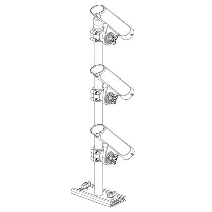 Scotty 333 Track Mounted Rod Tree - Rodmaster II Rod Holders - image 4