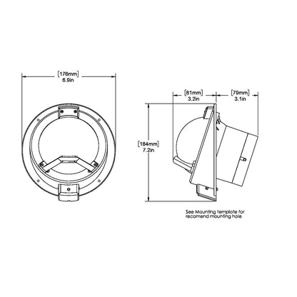 Ritchie BN-202 Navigator Compass - Bulkhead Mount - Black - image 2