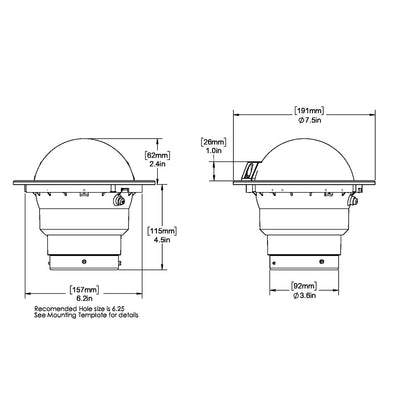 Ritchie SS-5000 SuperSport Compass - Flush Mount - Black - image 2