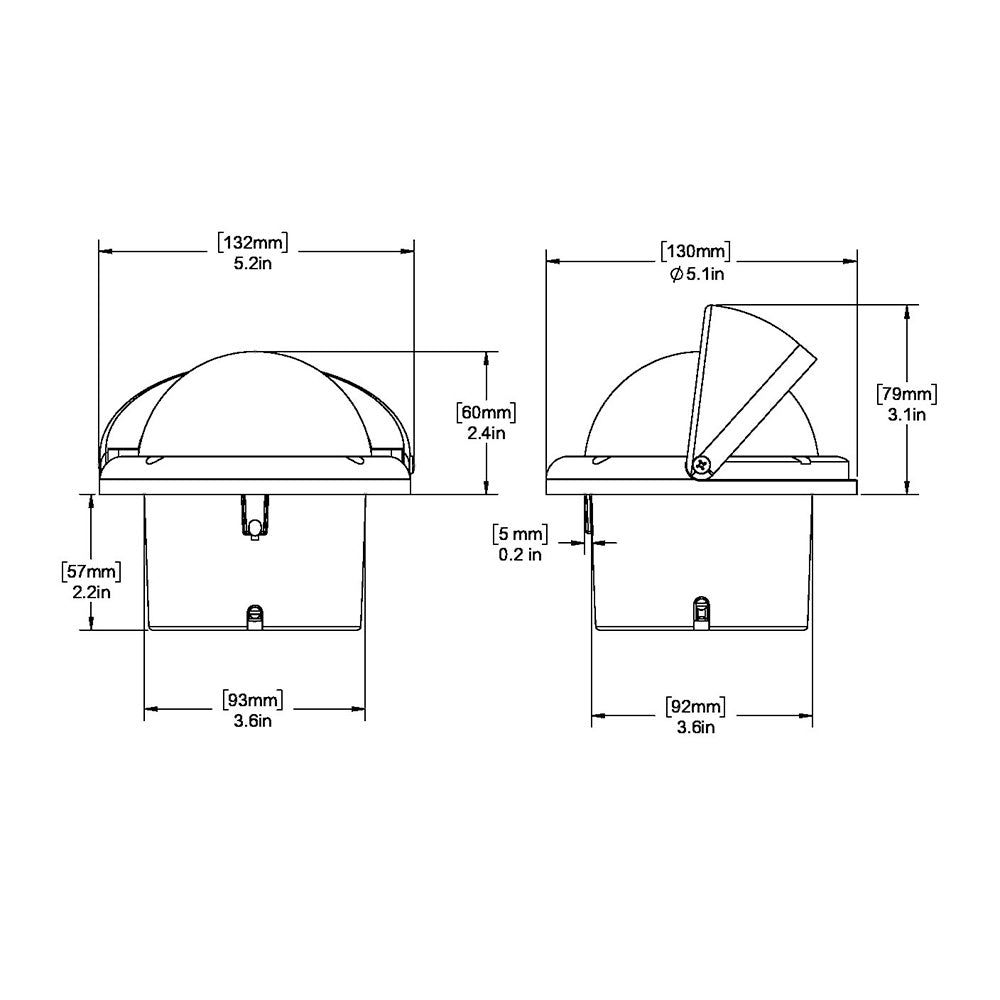 Ritchie HF-742 Helmsman Compass - Flush Mount - Black - image 2
