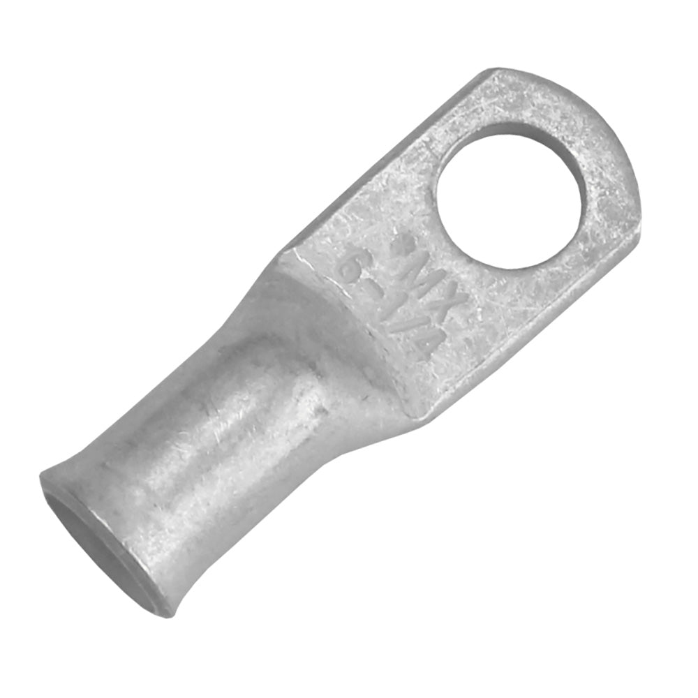 Pacer Tinned Lug 6 AWG - 1/4" Stud Size - Pack of 10