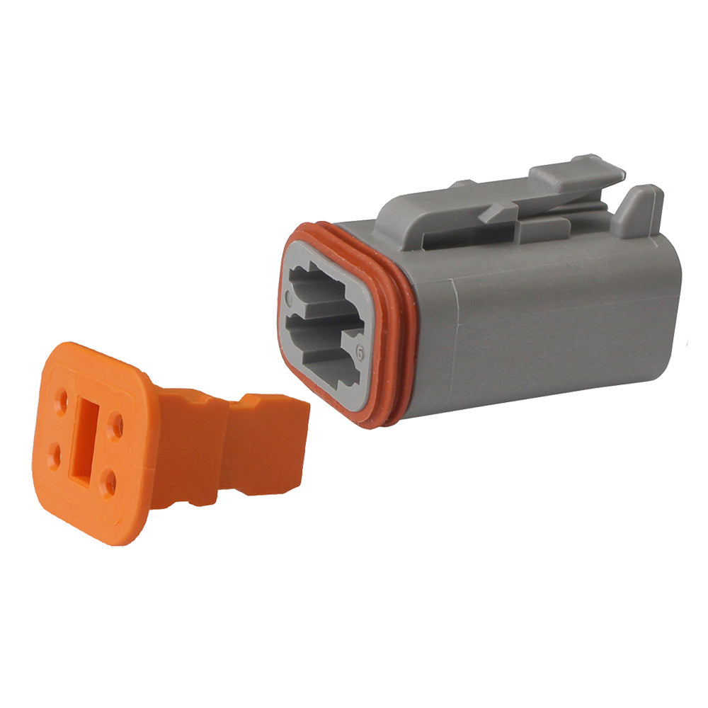 Pacer Deutsch DT Plug & Wedge Lock Kit - 4 Position - Pack of 10
