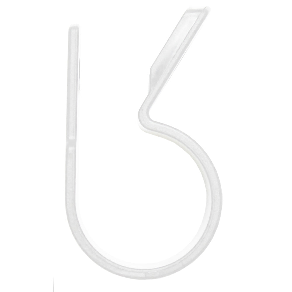 Pacer Nylon C-Clamps - 3/8" - Natural Color - Pack of 25