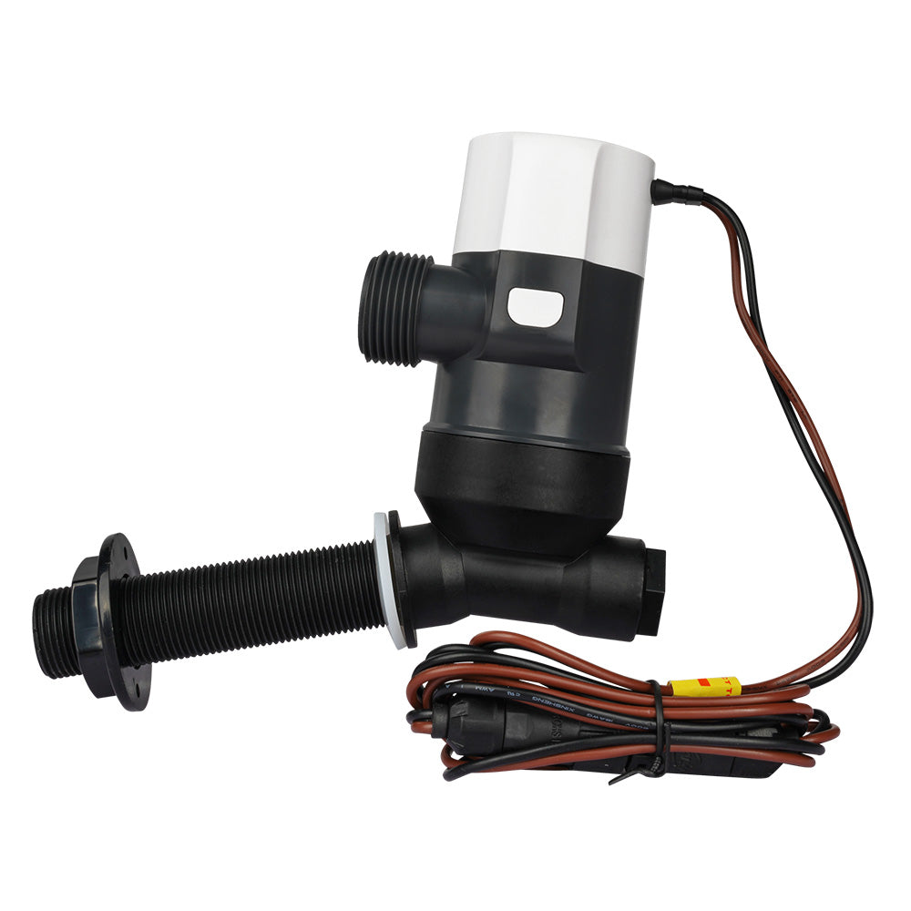 Commodore 1100 GPH Angled Livewell Pump - 12V - image 2
