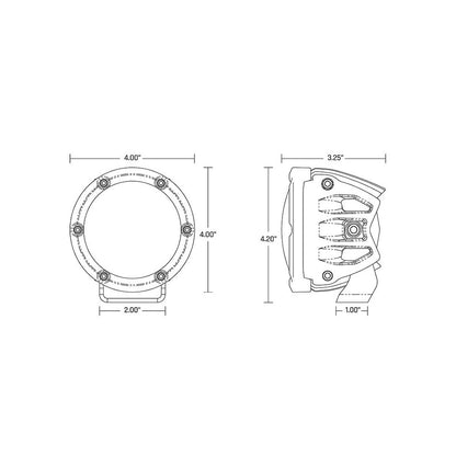 RIGID Industries 360-Series RGBW 4" Offroad Lamp Diffused Beam w/RGBW Backlight Pods - Set of 2 - image 3
