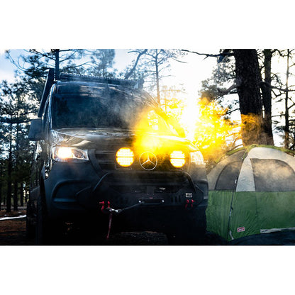 RIGID Industries 360-Series Amber Pro 9" Offroad Spot Beam w/Amber Backlight Pod - Single - image 2