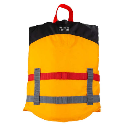 Mustang Youth Livery Foam Vest - Mango/Black - image 2