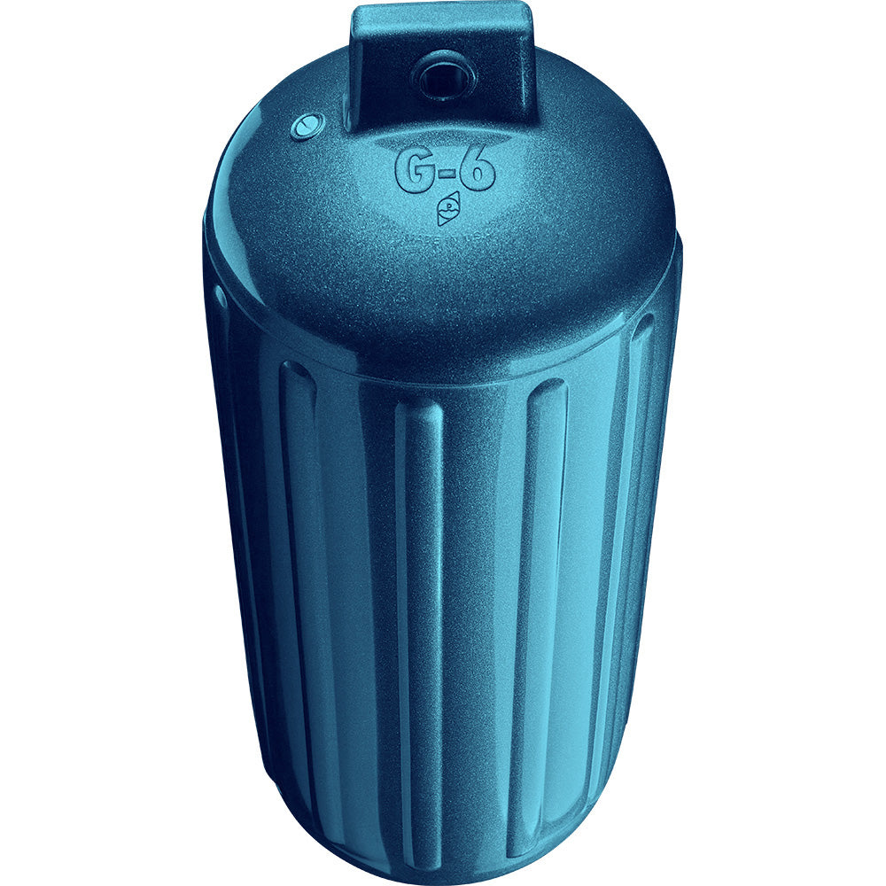Polyform G-6 Twin Eye Fender 11" x 30" - Metallic Blue - image 2