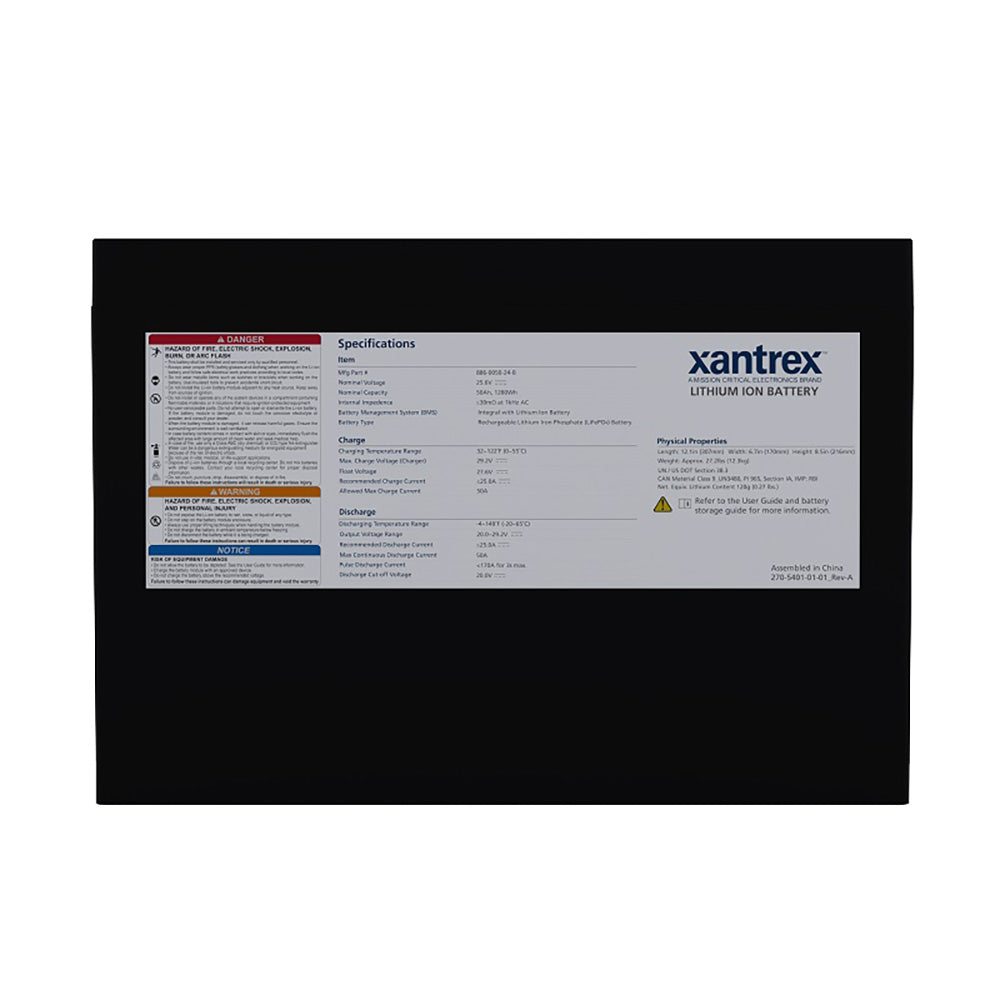 Xantrex 24V 50Ah Lithium-Ion Battery (LiFePO4) Battery - image 3