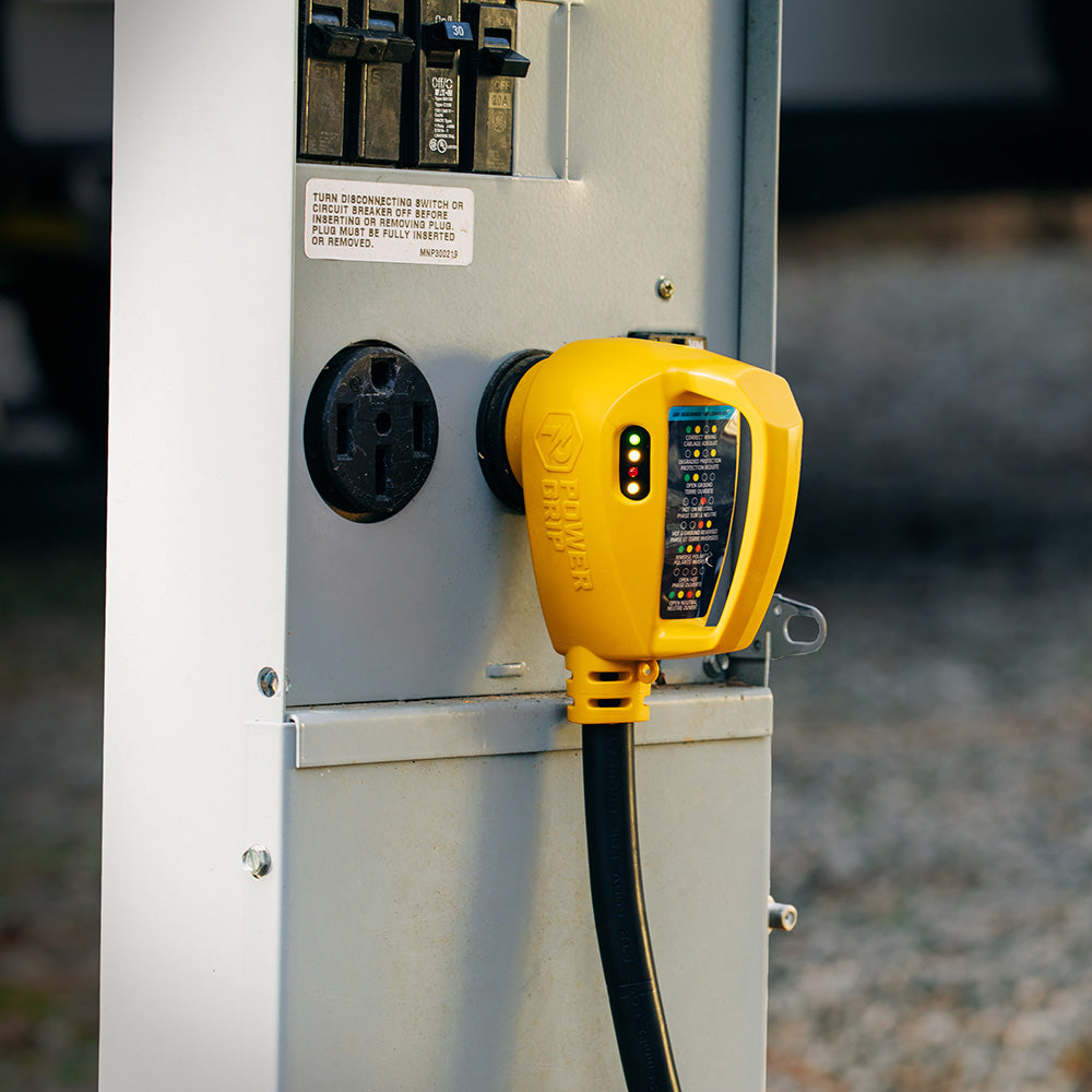 Camco Power Grip RV 18" 30Amp Circuit Analyzer Dogbone - Integrated Surge Protection - image 4