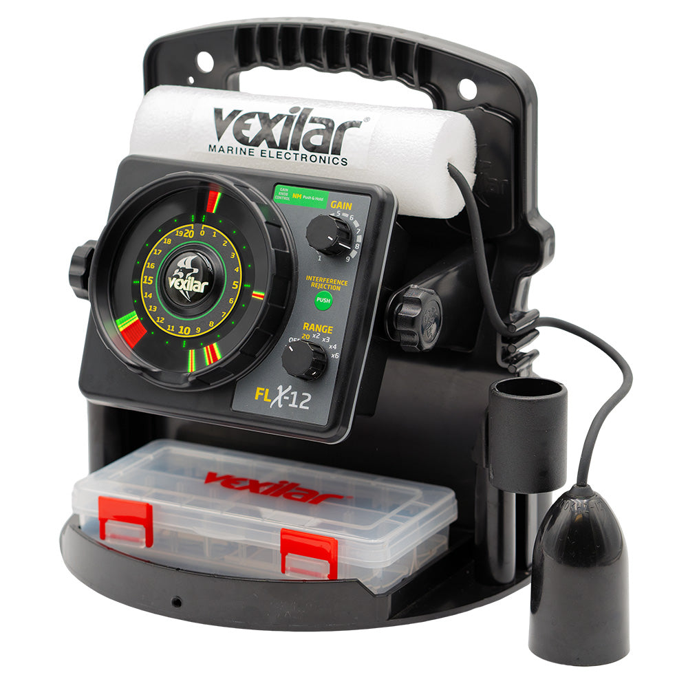 Vexilar FLX-12 Pro Pack II Fishing System w/12 Degree Ice Ducer - image 2