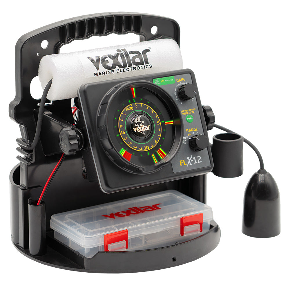 Vexilar FLX-12 Pro Pack II Fishing System w/12 Degree Ice Ducer - image 3