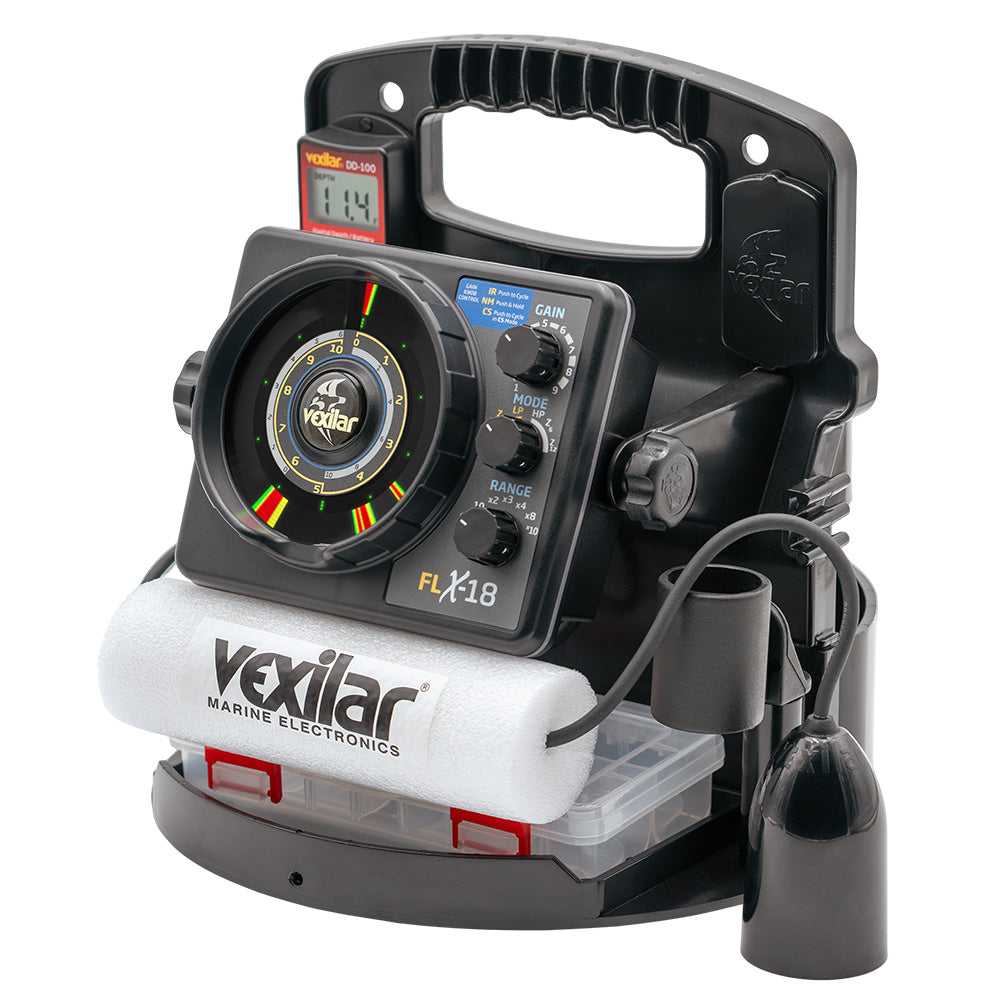Vexilar FLX-18 Pro Pack II Fishing System w/12 Degree Ice-Ducer & DD-100 - image 3
