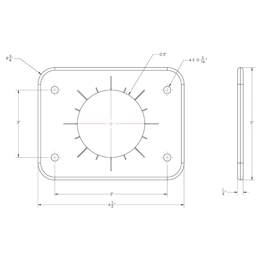 TACO Grand Slam 300 Universal Backing Plate f/GS-300 & GS-390 - Pair - image 2