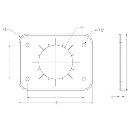 TACO Grand Slam 300 Universal Backing Plate f/GS-300 & GS-390 - Pair - image 2