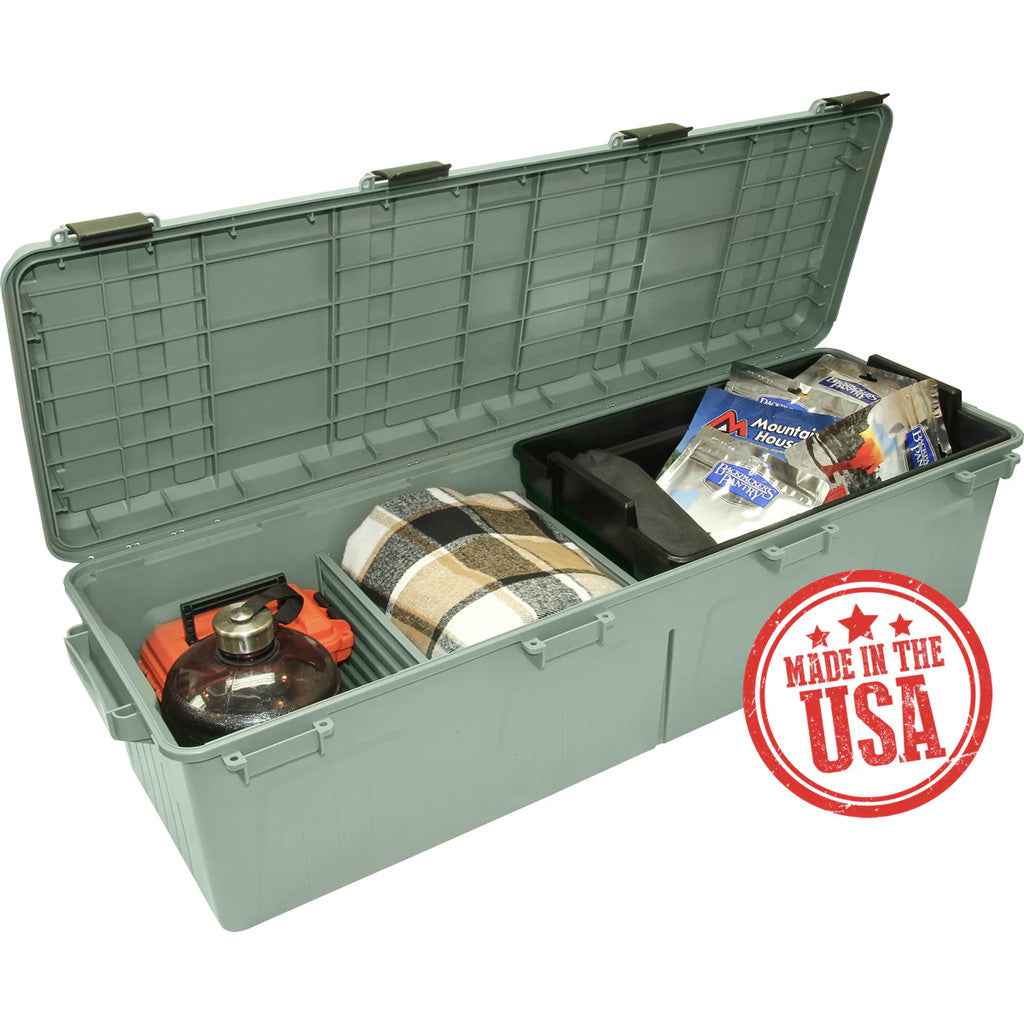 MTM The Mule Mobile Gear Carrier Wheeled Crate w/ Divider Army Green