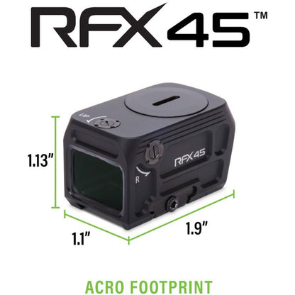 Viridian RFX45 Pro Reflex Sight Closed Emitter Green Dot Sight Black