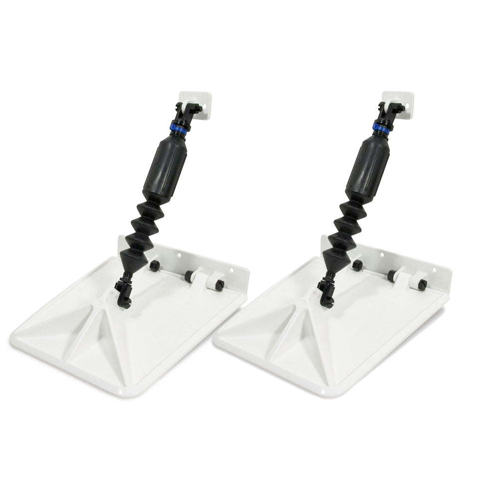 Smart Tabs SX Trim Tabs by Lectrotab 9.5” x 10” f/15'-18‘ Boat w/60 - 135HP - White