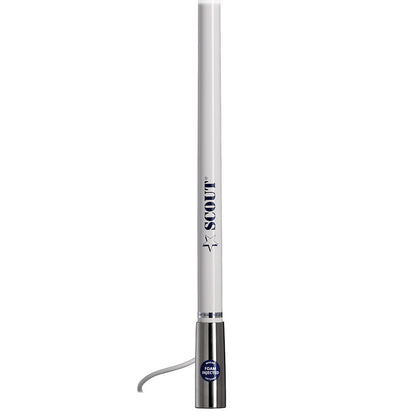 Scout Titan Series 4' White VHF Antenna 3dB Stainless Steel Ferule w/5M RG-58 Includes PL-259 - image 2