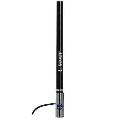 Scout Titan Series 4' Black VHF Antenna 3dB Stainless Steel Ferule w/5M RG-58 Includes PL-259 - image 2